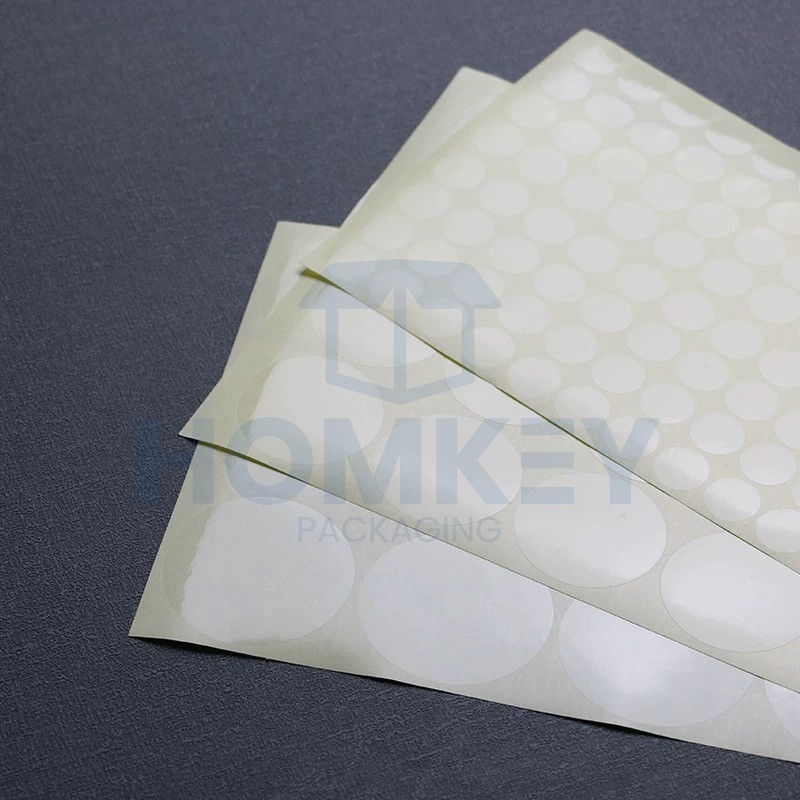 Biodegradable Clear seals stickers labels